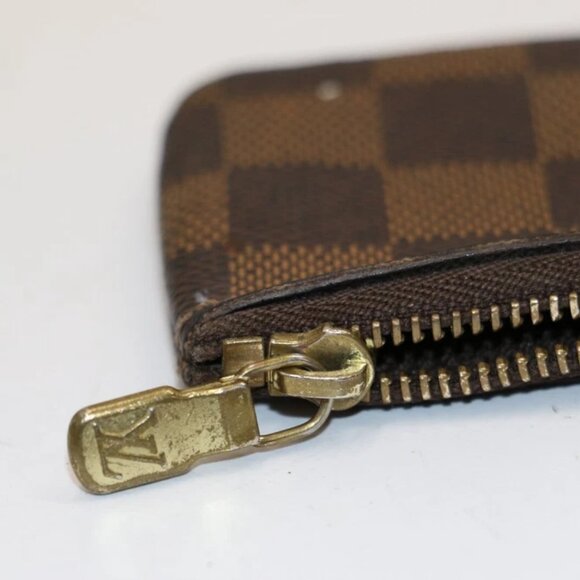 Louis Vuitton Damier Canvas Pochette Cles Key Pouch - Brown - Picture 10 of 16